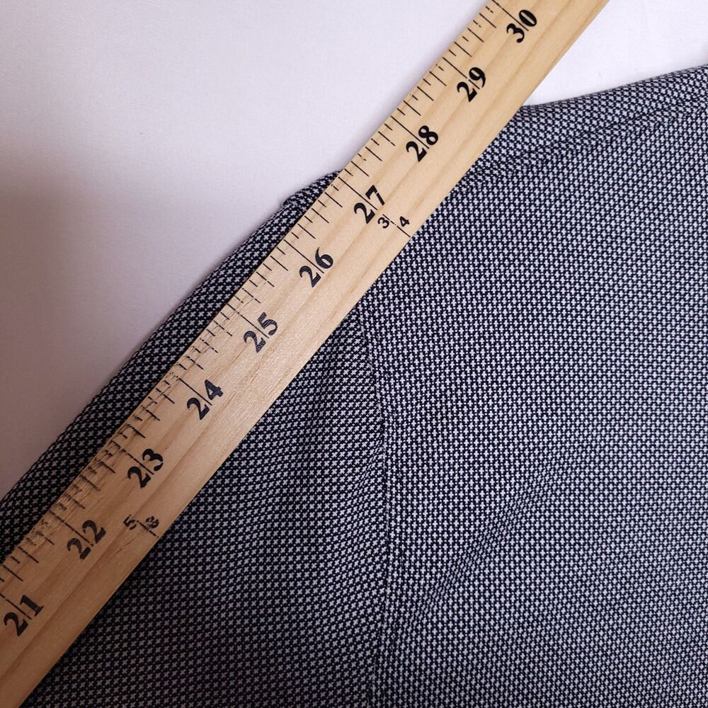 Untuckit Polo Shirt Mens Large Gray Damaschino Diamond Birdseye Long Sleeve - Picture 8 of 12
